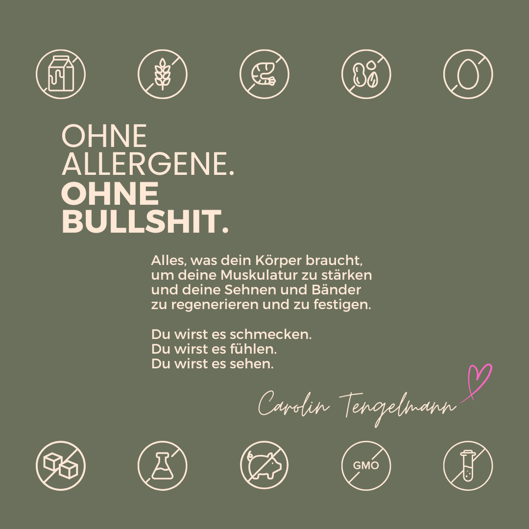 Nahrungsergänzung für Sehnen, Bänder und Muskulatur
