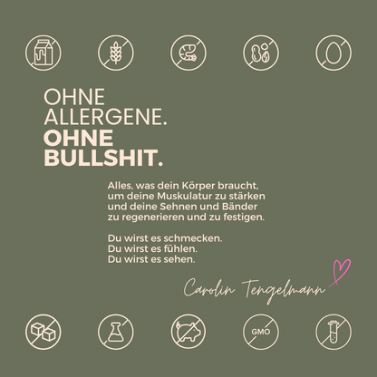 Nahrungsergänzung für Sehnen, Bänder und Muskulatur