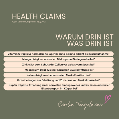 Nahrungsergänzung für Sehnen, Bänder und Muskulatur